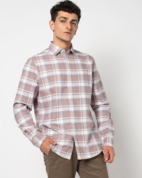 MERIK Mid Pink Checkered Shirt - Shirt - 250330878