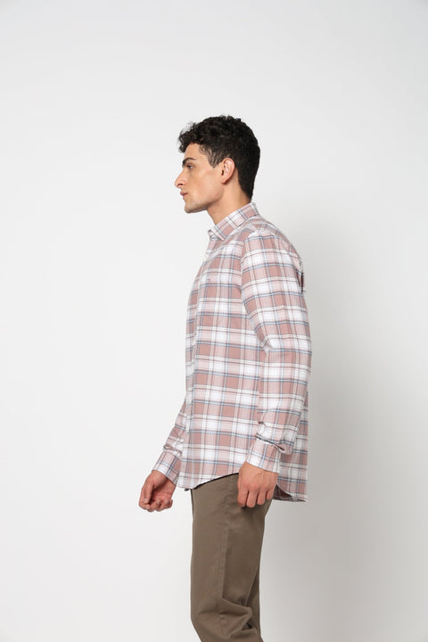 MERIK Mid Pink Checkered Shirt - Shirt - 250330878