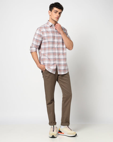 MERIK Mid Pink Checkered Shirt - Shirt - 250330878