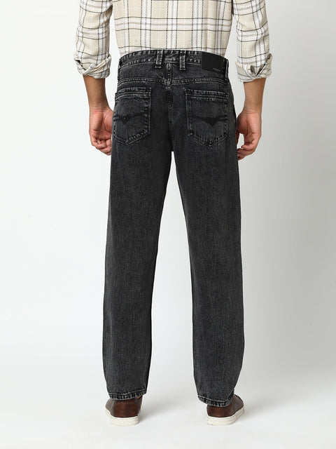 Mid Black Relaxed Fit Jeans - Jeans - 240210124