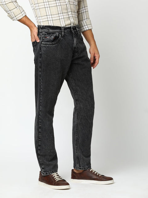 Mid Black Relaxed Fit Jeans - Jeans - 240210124