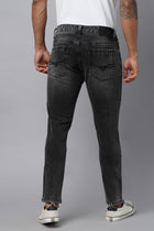 Mid Black Whisker Stretchable Jeans - Jeans - 230410314