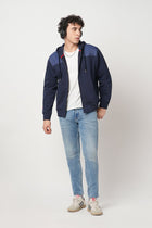 MID BLUE ANKLE FIT KNITTED JEANS - Jeans - 250910730