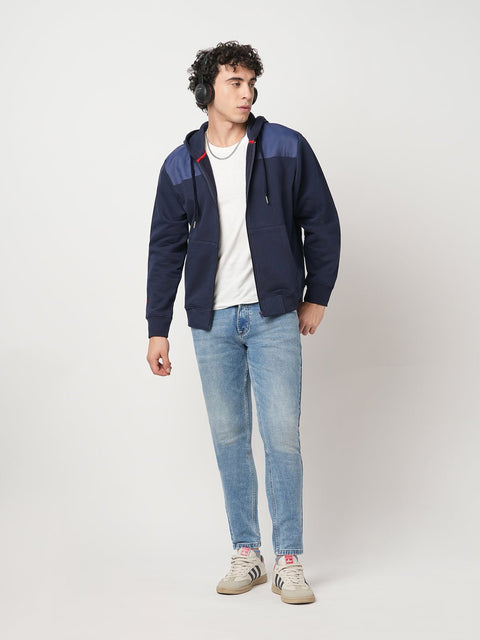 MID BLUE ANKLE FIT KNITTED JEANS - Jeans - 250910730