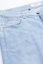 Mid Blue Distressed Jeans - Jeans - 230510406