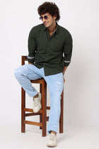 Mid Blue Distressed Jeans - Jeans - 230510406