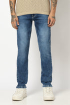 MID BLUE MENS SLIM DENIM - Jeans - 250810548