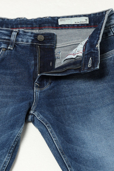 MID BLUE MENS SLIM DENIM - Jeans - 250810548