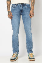 MID BLUE PLAIN SLIM FIT JEANS - Jeans - 250810484