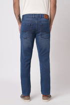 MID BLUE REGULAR WASH STRAIGHT FIT JEANS - Jeans - 250810629