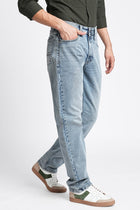 Mid Blue Relax Fit Jeans - Jeans - 240110076