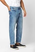 Mid Blue Relaxed Fit Jeans - Jeans - 240310179