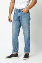 Mid Blue Relaxed Fit Jeans - Jeans - 240310179