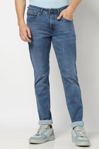 Mid Blue Slim Fit Denim - Jeans - 
