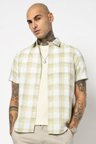 MINT BUFFALO CHECKERED HALF SLEEVE SHIRT-Shirts - 250531258