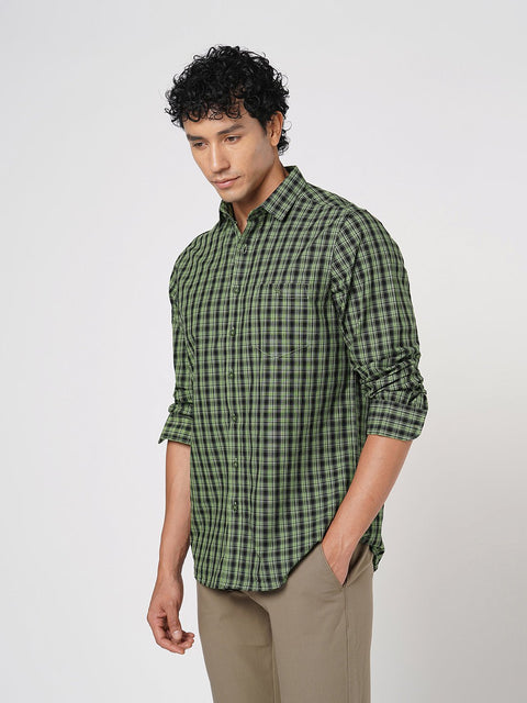 MINT CHECKERED COTTON SHIRT-Shirt - 251032913