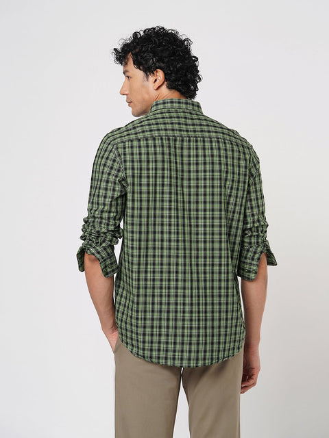 MINT CHECKERED COTTON SHIRT-Shirt - 251032913