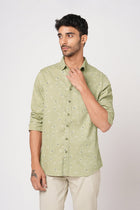 MINT FLORAL PRINTED COTTON SHIRT-Shirt - 251033465