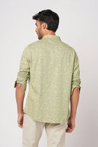 MINT FLORAL PRINTED COTTON SHIRT-Shirt - 251033465