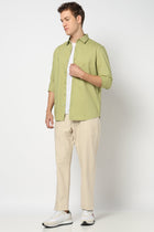 Mint Solid Full Sleeve Shirt - Shirts - 250731622