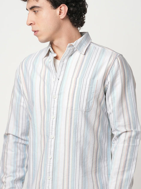 MINT STRIPED OXFORD SHIRT-Shirt - 250932461