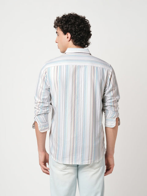 MINT STRIPED OXFORD SHIRT-Shirt - 250932461