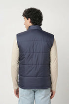NAVY GILET PUFFER JACKET - Jacket - 251070370