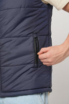 NAVY GILET PUFFER JACKET - Jacket - 251070370