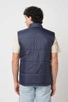 NAVY GILET PUFFER JACKET - Jacket - 251070370