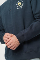 NAVY HIGH NECK SWEATSHIRT - Sweatshirt - 250960059