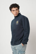 NAVY HIGH NECK SWEATSHIRT - Sweatshirt - 250960059