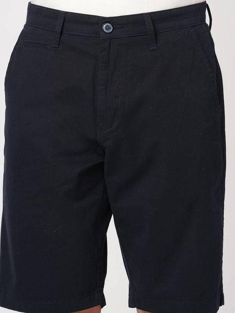 NAVY REGULAR FIT SHORTS - Shorts - 251050006