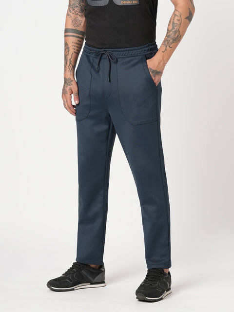 NAVY RELAXED TRAVLLER TROUSER - Trousers - 251141443