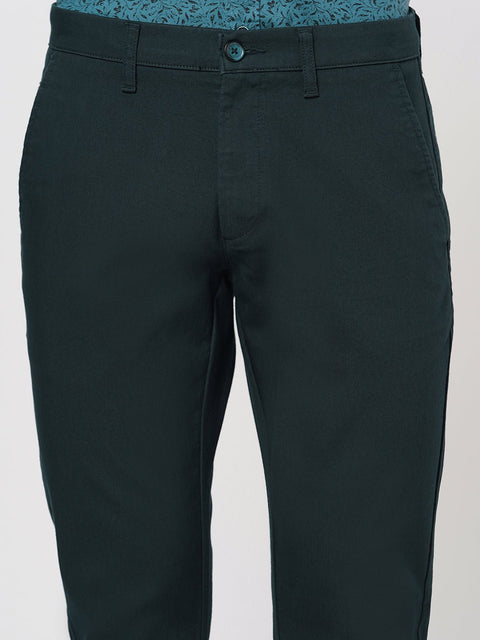 NAVY SLIM FIT DOBBY TROUSER - Trousers - 251241582