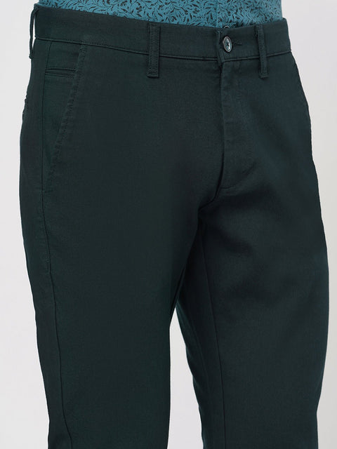 NAVY SLIM FIT DOBBY TROUSER - Trousers - 251241582