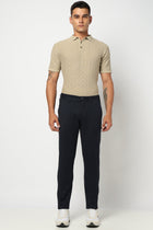 Navy Slim Fit Men's Trouser - Trouser - 240340061