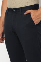 Navy Slim Fit Men's Trouser - Trouser - 240340061