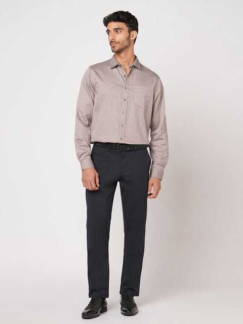 NAVY SLIM FIT PLAIN TROUSER - Trousers - 251141517