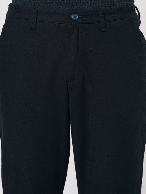 NAVY SLIM TRAVELLER TROUSER - Trousers - 251141426