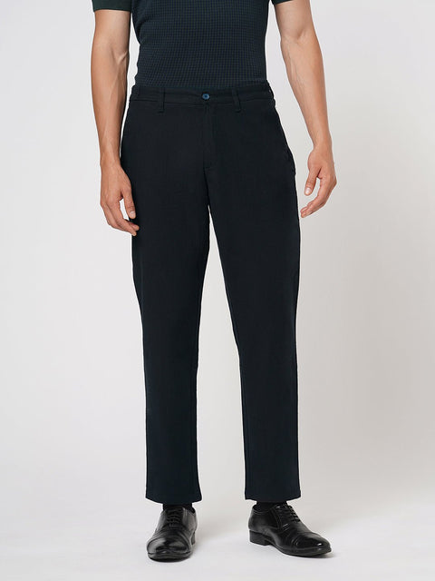 NAVY SLIM TRAVELLER TROUSER - Trousers - 251141426