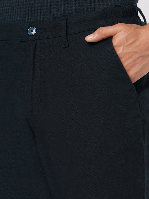 NAVY SLIM TRAVELLER TROUSER - Trousers - 251141426