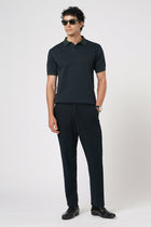 NAVY SLIM TRAVELLER TROUSER - Trousers - 251141426