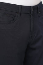 NAVY STAIGHT FIT DOBBY TROUSER - Trousers - 251241607
