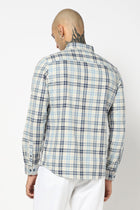 NAVY WINDOWPANE CHECKERED SHIRT-Shirt - 250731707