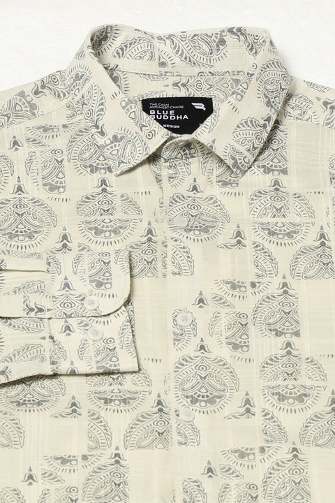 OFF WHITE ALL OVER PRINTED COTTON SHIRT-Shirt - 250832096