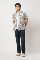 OFF WHITE BRAZIL STAMP PRINTED SHIRT-Shirt - 250932515