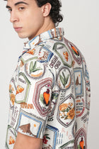 OFF WHITE BRAZIL STAMP PRINTED SHIRT-Shirt - 250932515