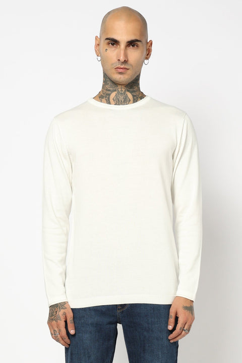 OFF WHITE CREW NECK FALTKNIT - T Shirt - 250960247