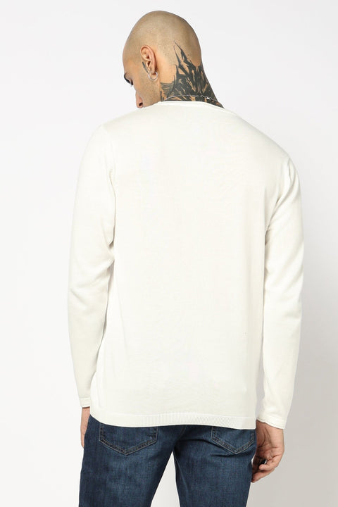 OFF WHITE CREW NECK FALTKNIT - T Shirt - 250960247