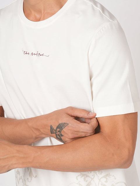 OFF WHITE CREW NECK GRAPHIC T - SHIRT - T Shirt - 250930860